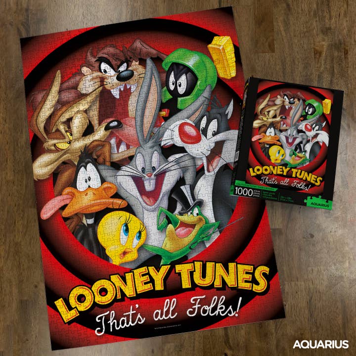 AQUARIUS, GAMAGO, ICUP, & ROCK SAWS by NMR Brands - Wholesale Puzzle - Adult - Looney Tunes 1000 Piece Jigsaw Puzzle