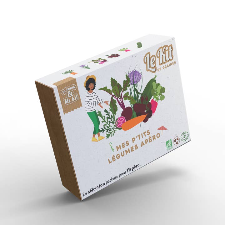 Dr. Jonquille & Mr. Ail - Wholesale Plant Seeds - My Little Appetizer Vegetables - Themed Gardening Kit2