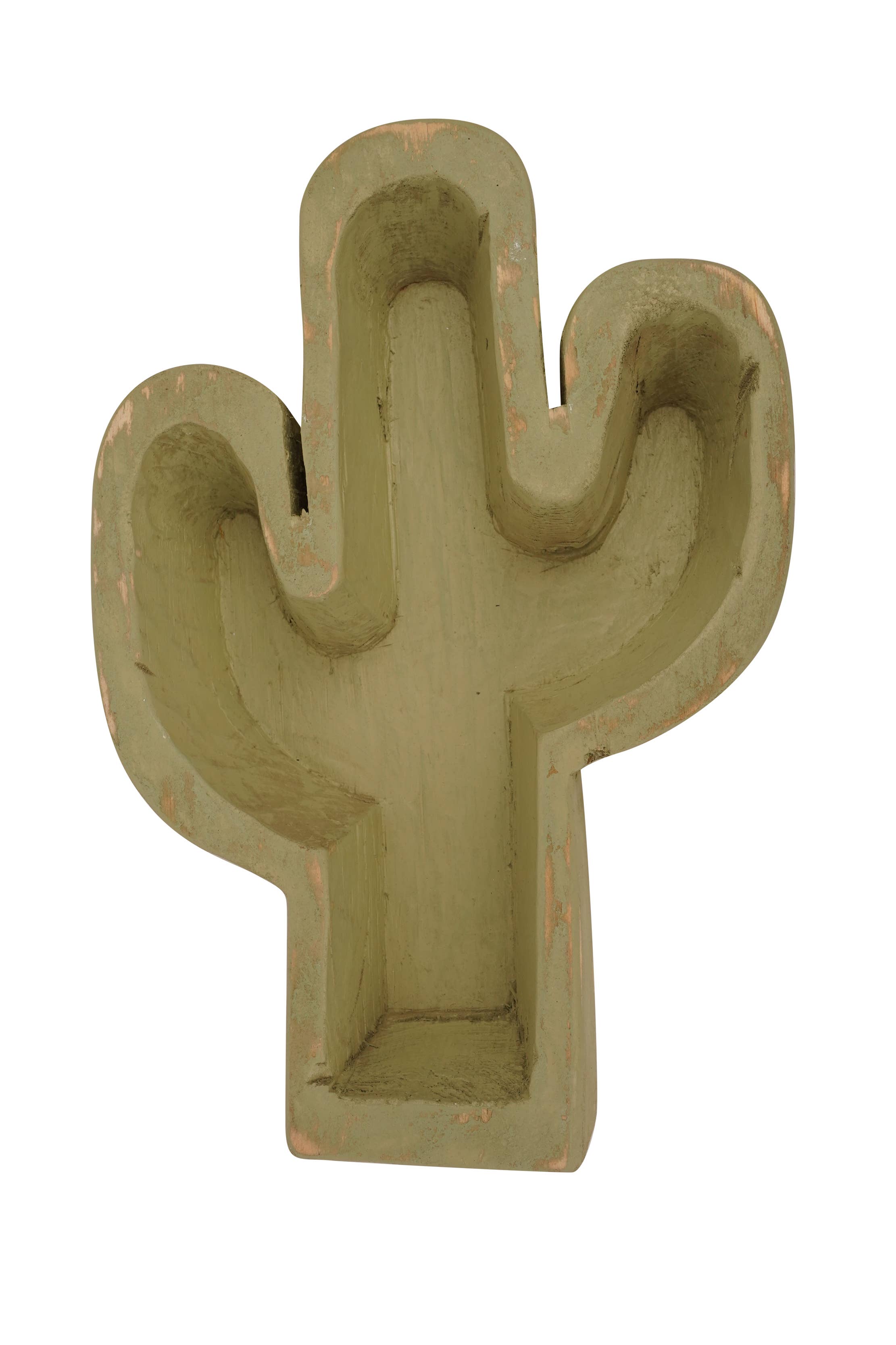 My Amigos Imports - Wholesale Candle Holder - Cactus Bowl-10 x 14 inch-Carved-Candle Ready-4 Color Choices11
