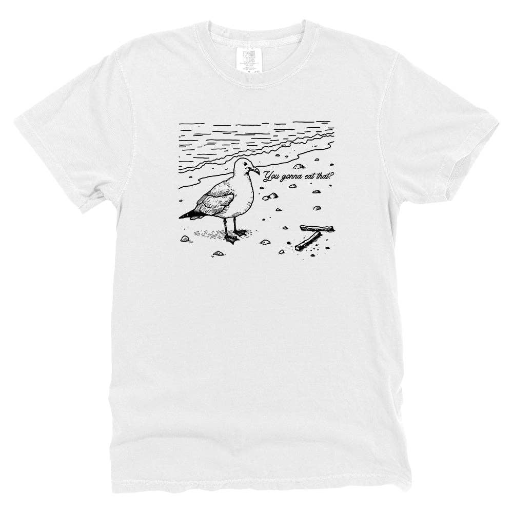 Let's Get This Thread - Wholesale Screen Printed T-Shirt - Unisex - You gonna eat that Seagull4