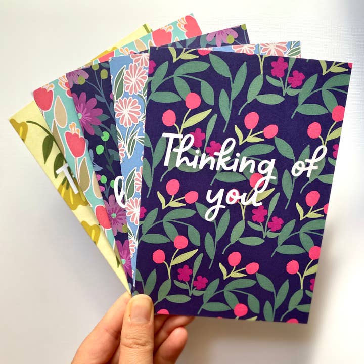 Conjunto de Tarjetas de Patrones Florales - Patrones Vibrantes para venta al por mayor de Paper Station
