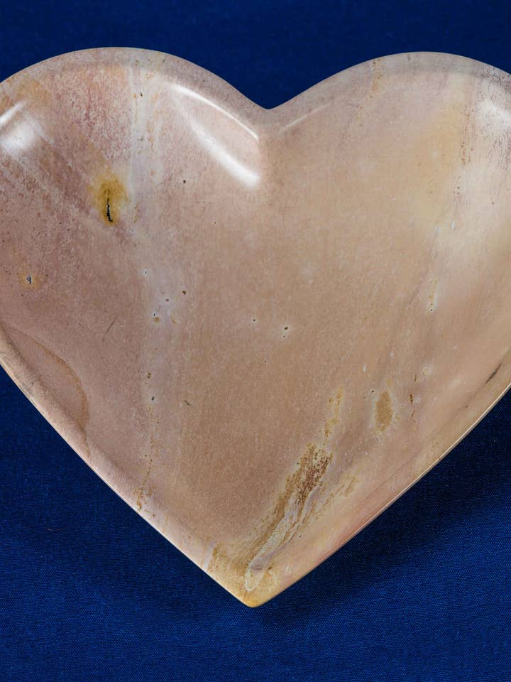 Large natural heart bowl - soapstone for wholesale by polanski speckstein