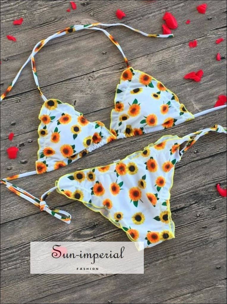 Sun Imperial - Wholesale Two Piece Swimsuit - Women's - Floral Print Bikinis new Swimwear Women Swimsuit Beach0