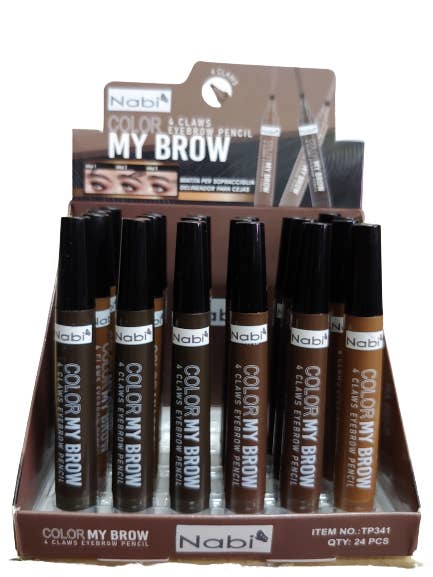 EBL-24 GEL EYEBROW LINER W/4 TIPS SET for wholesale by Nabi Cosmetic