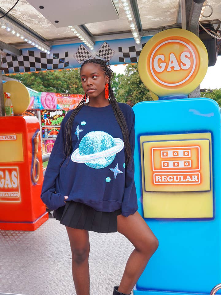 Cosmic Dream trui met pailletten voor wholesale door Isolated Heroes