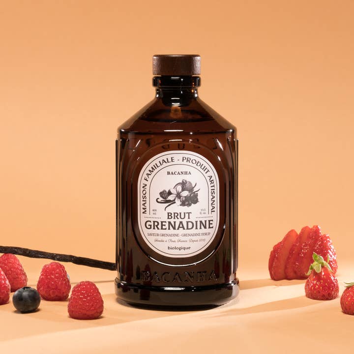 Bacanha - Wholesale Cocktail Mix/Syrup - Raw Grenadine Syrup - Organic - 400ml - 13,5 fl. oz.