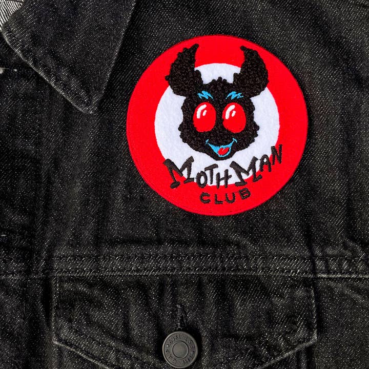 Pop Rocket Creations - Wholesale Patch - Mothman Club Embroidered & Chenille Patch