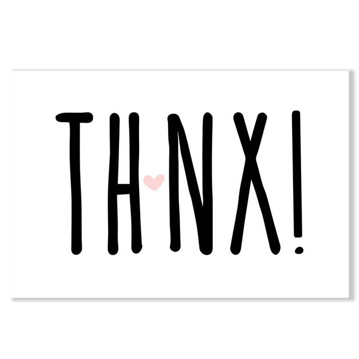 Gift cards 'Thnx' for wholesale by Sproetiz