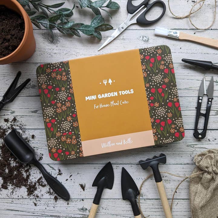 Robert Frederick Ltd – wholesale Trädgårdsverktyg – Willow och Belle Växtvårdskit - Mini Trädgårdsverktyg - Håll Inomhusväxter Friska3