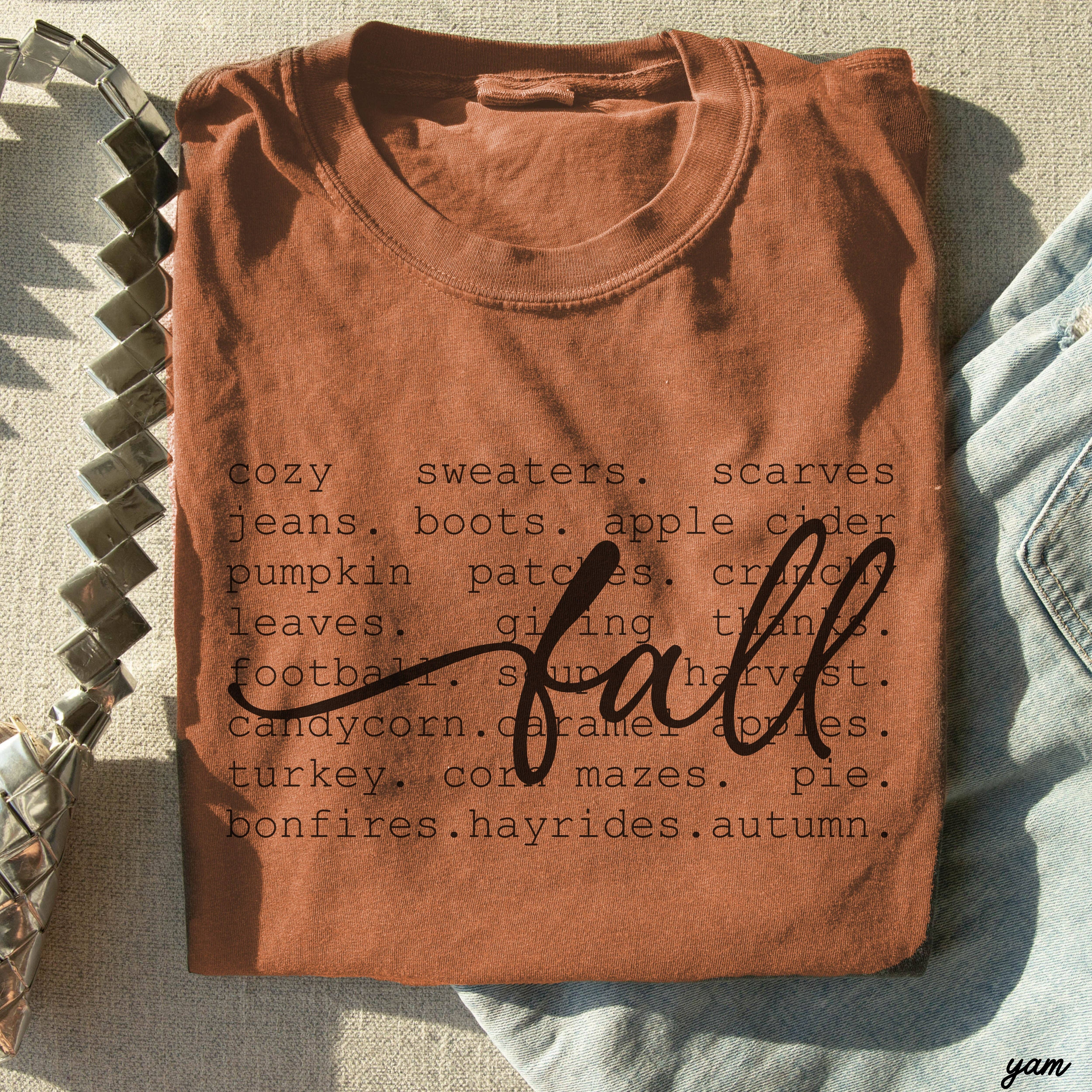 Chloe Vs Tank - Wholesale Screen Printed T-Shirt - Women's - Fall Words Tee *5 Colors (S-3X)2