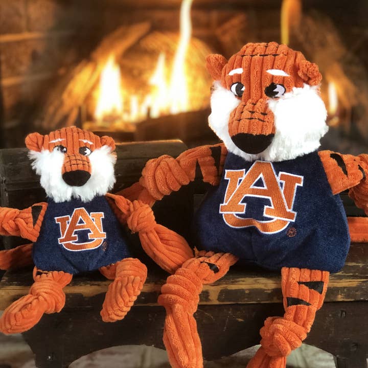 HuggleGroup - Wholesale Pet Plush Toy - Dog - Auburn University, Aubie the Tiger Knottie® Plush Dog Toy4