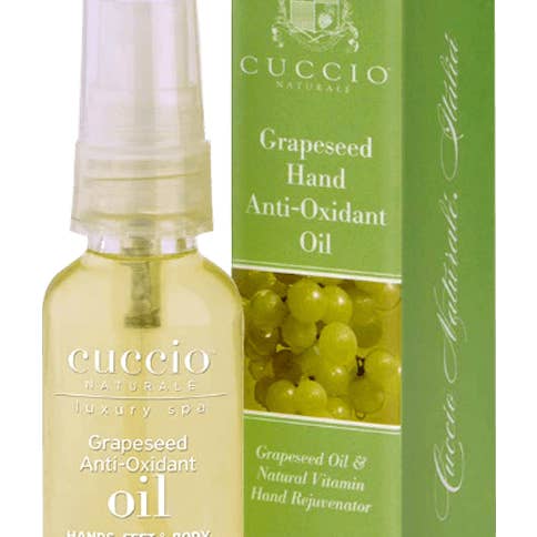 Cuccio Grapeseed Antioxidant Oil with Sprayer 30ml for wholesale by HOLLYWOOD NAILS