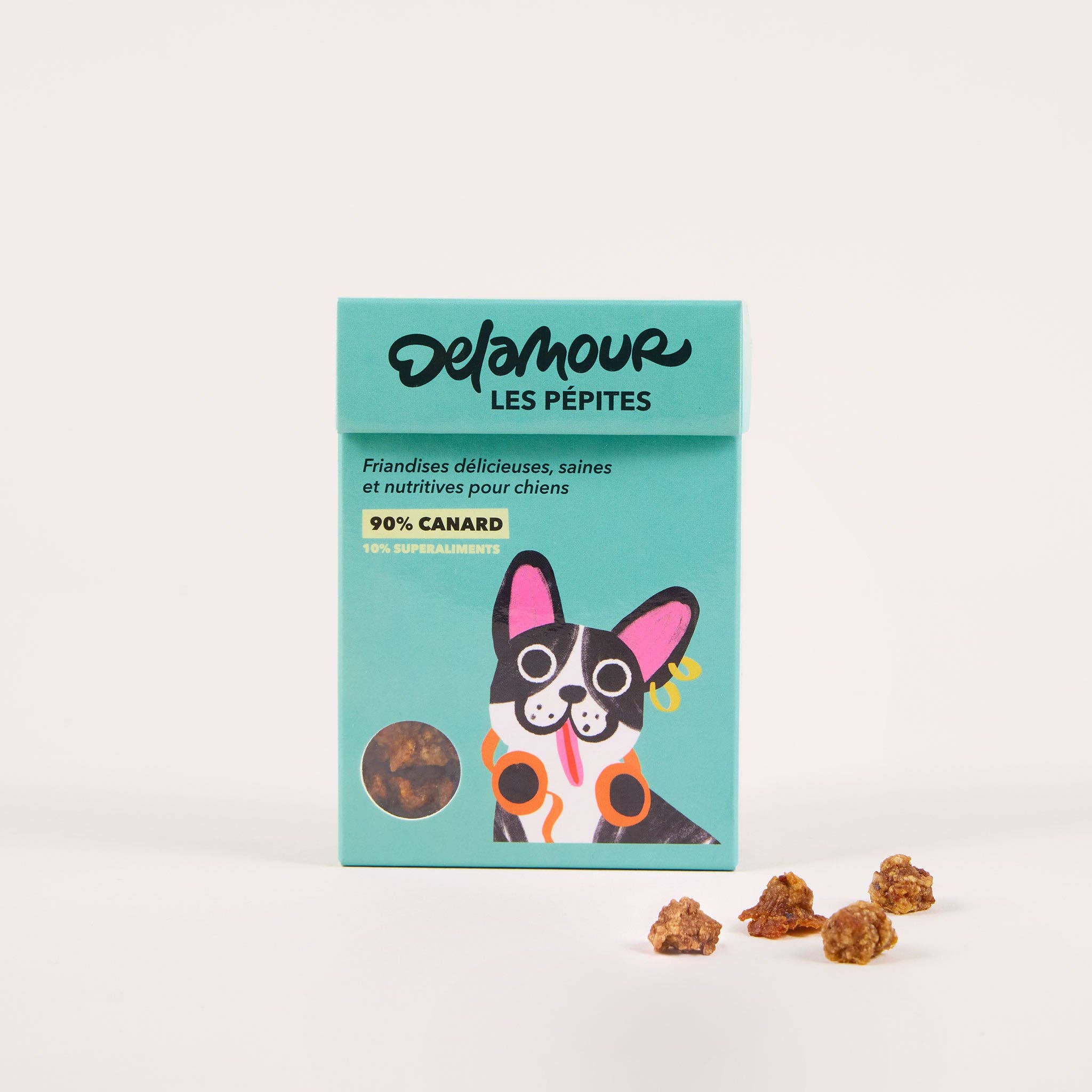 Delamour - Wholesale Pet Treats - Dog - Les Pépites - Air-dried duck snacks (75g)