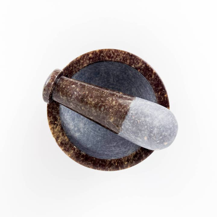 GREENROOTS USA LLC - Wholesale Mortar & pestle - Soap Stone Mortar & Pestle 4"D,3"H10