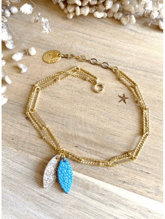 Bracelet Lempa - Bleu Jean pour la vente par May & June