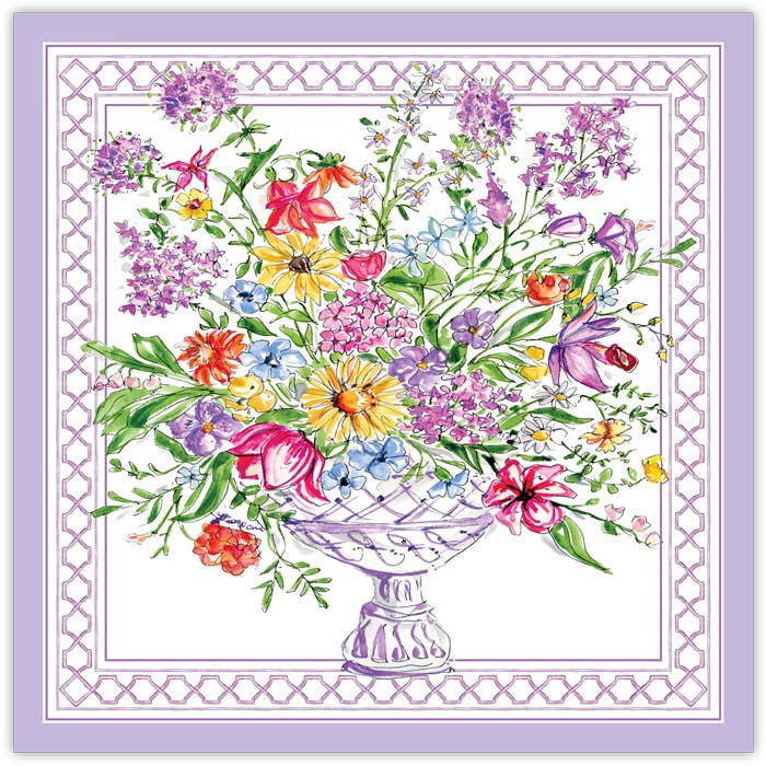 Mantel individual cuadrado con arreglo floral de lavanda para venta al por mayor de RosanneBeck Collections