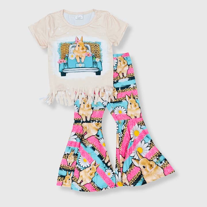 Easter Rabbit Bell Bottom Outfit for wholesale by ILTEX Apparel