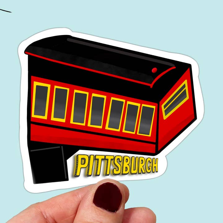 Waterproof Vinyl Pittsburgh Incline Sticker for wholesale by Songbird Artistry