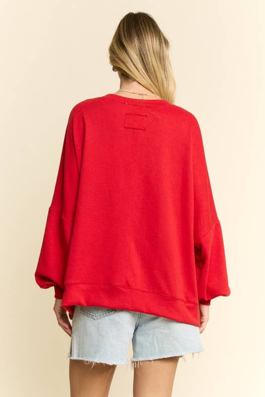 JADE BY JANE - Wholesale Graphic Sweatshirt - Women's - PLUS SIZE SANTA BABY CREW NECK SWEATSHIRT2