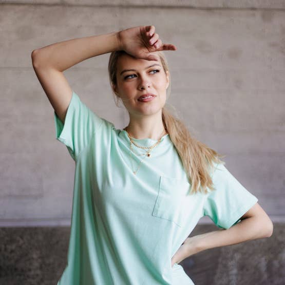 MINT GREEN TEE and other Purchase Wholesale mint green yarn. Free Returns & Net 60 Terms on Faire trending on Faire.