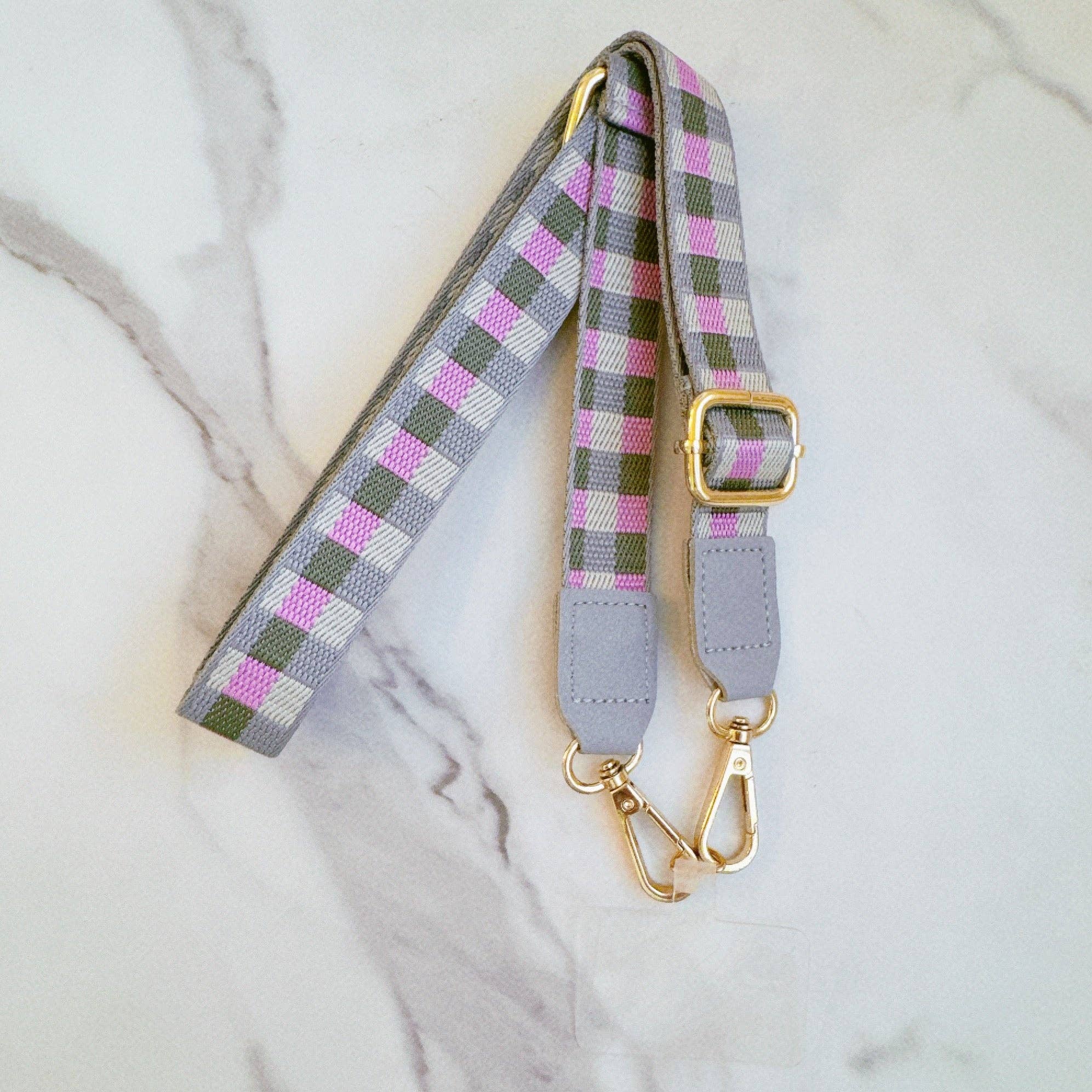 Ellison+Young - Wholesale Phonecase Strap - Checkered Crossbody Phone Lanyard9