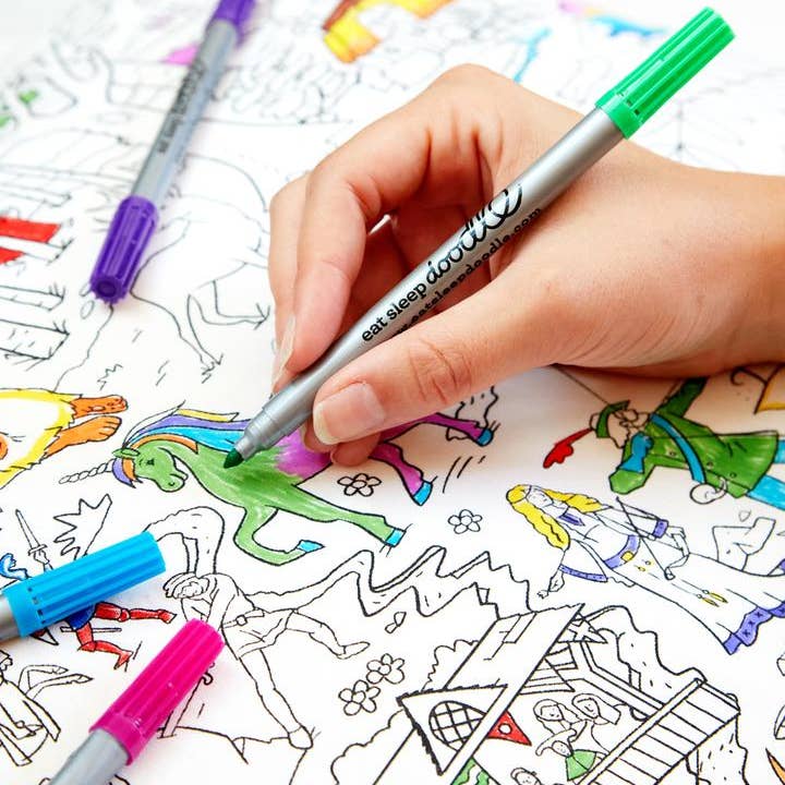 eatsleepdoodle - Wholesale Coloring Book - Kids & Baby - Craft Kit Kids - Color In Fairytales and Legends Pillowcase