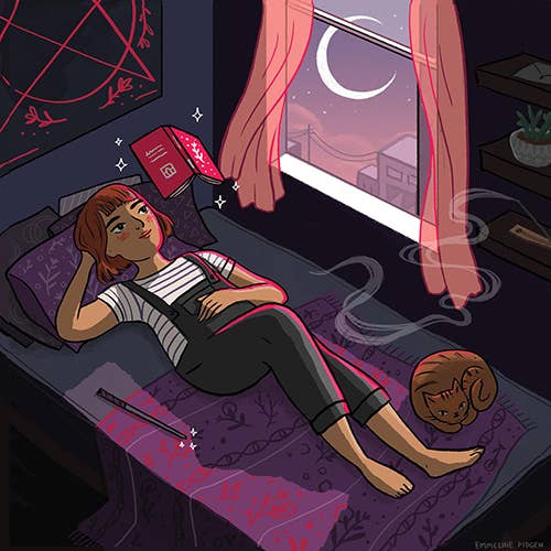 Emmeline Illustration - Wholesale Art Print - Book Witch Illustrated Print