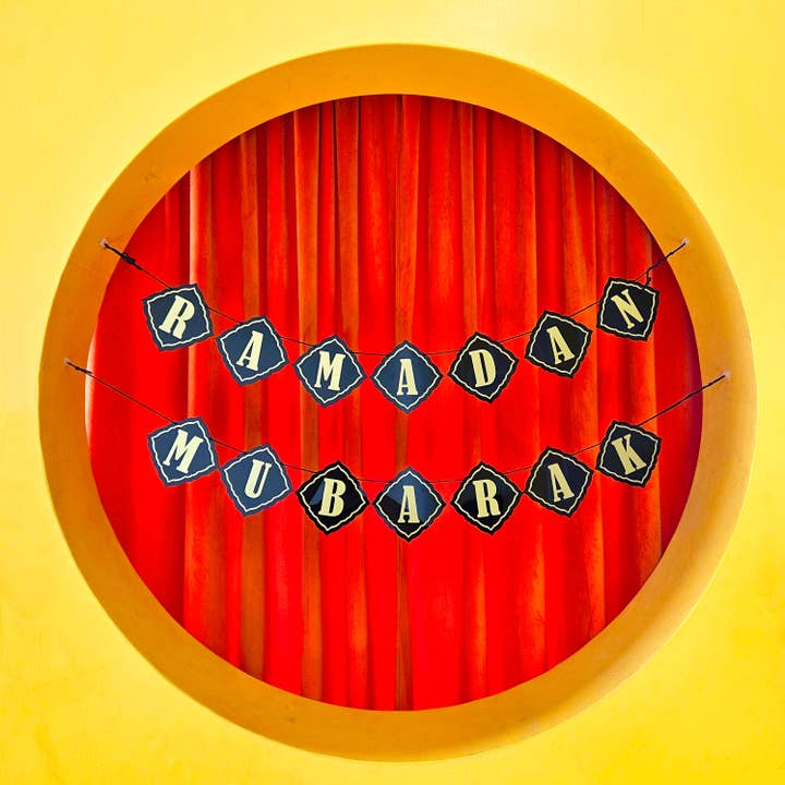 Hanging Banner- Ramadan, Mubarak, Eid for wholesale by Intuitive Lines