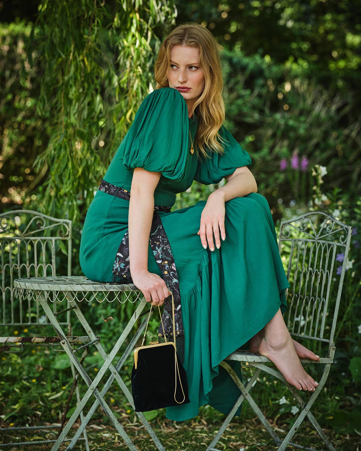 Fable England - Wholesale Clutch Bag - Women's - Into The Woods Green Clutch Bag3