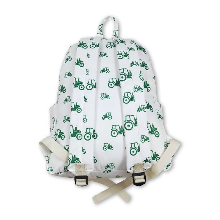 Yawoo Garments - Wholesale Backpack - Kids - Green tractor farm kids boys backpack1