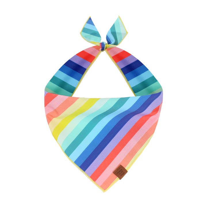 Spring Rainbow Dog Bandana for wholesale by Pretty posh pups