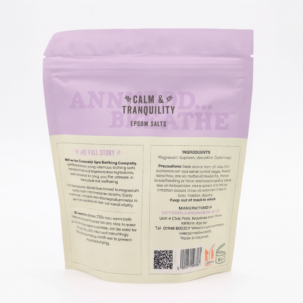 Cotswold Spa Bathing Company – wholesale Bath salts – Calm & Tranquility with Bergamot 250g Bath & Foot Spa1
