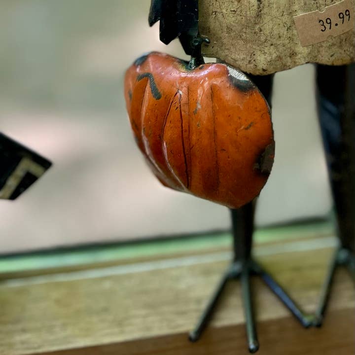 Mr Jenkins Metal Crow for wholesale by The Cranberry Cornstalk Co.