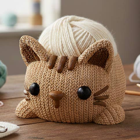 Cat Yarn Bowl for wholesale by Loops And Layers