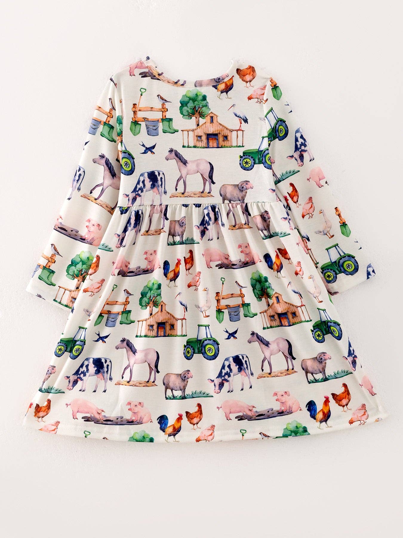 Rylee Faith Designs - Wholesale Dress Set - Baby - Girls Dress Of 3 Pcs In One Package Fall Print Girls Dress11