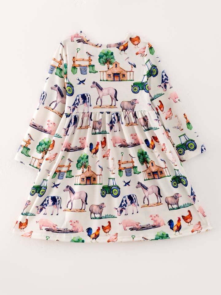 Rylee Faith Designs - Wholesale Dress Set - Baby - Girls Dress Of 3 Pcs In One Package Fall Print Girls Dress11