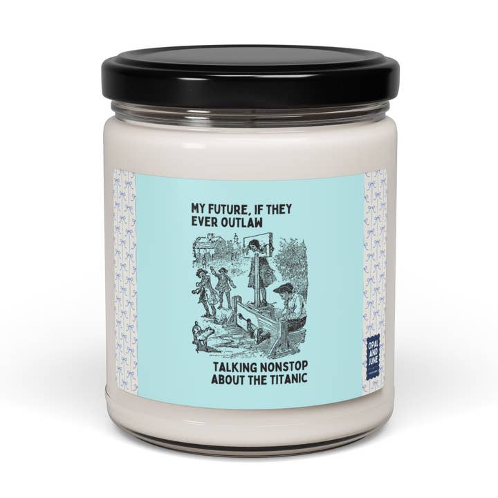 Titanic Maritime History Candle for wholesale by Opal and June