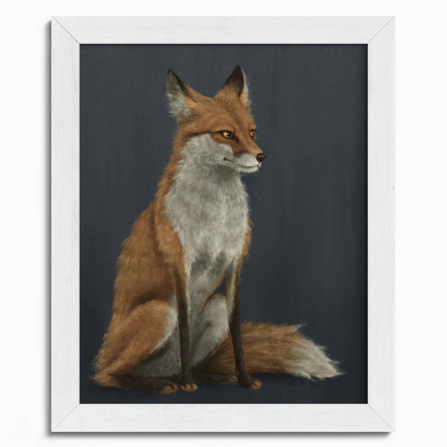 The Ugly Cat Studio - Wholesale Art Print - Red Fox Fine Art Print - Blue Edition10