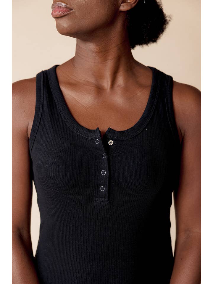 Of an Origin - Wholesale Nursing Dress - Maternity - Organic Cotton Ribbed Knit Tank Dress1