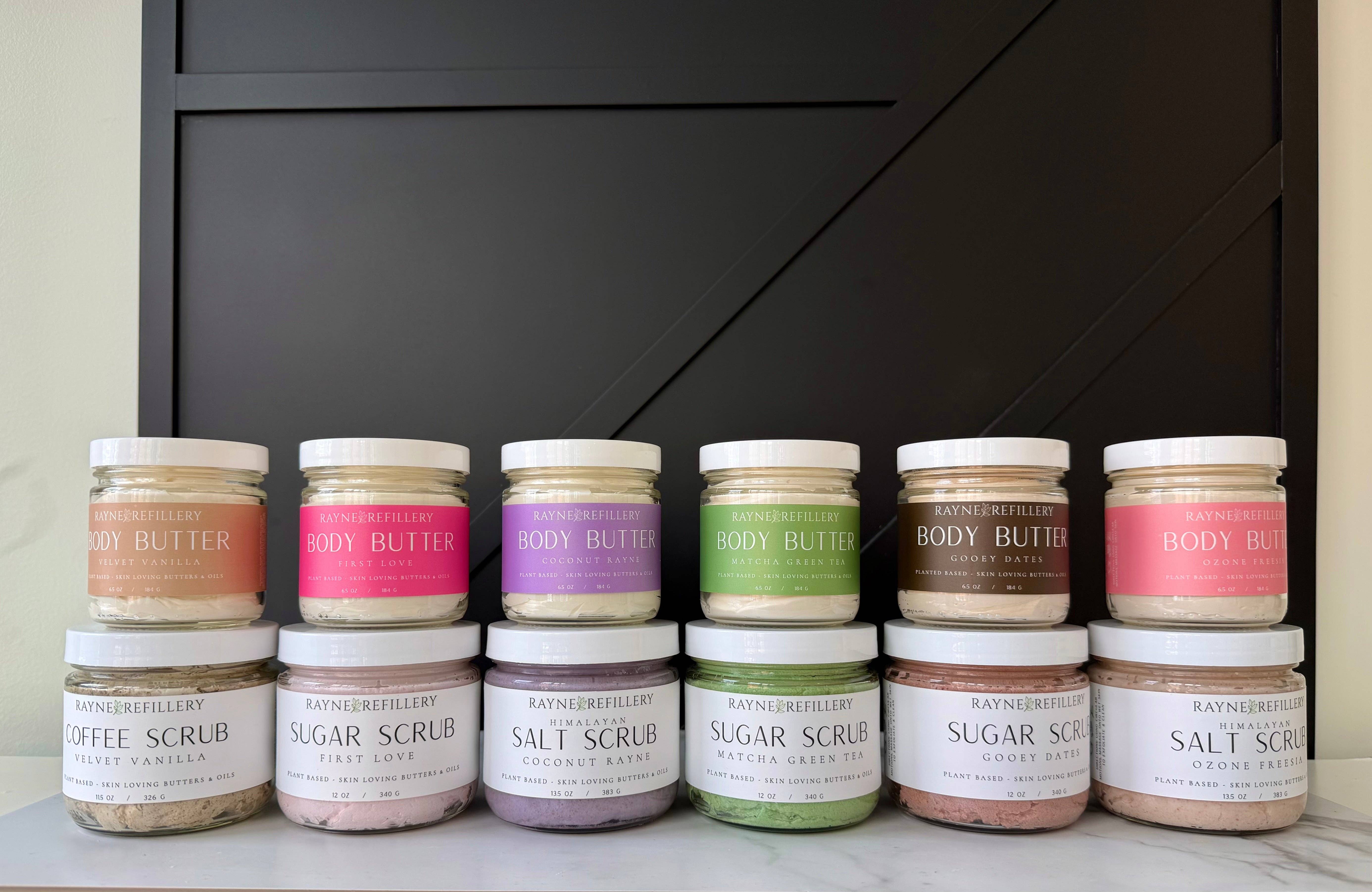 Rayne Refillery - Vendita all'ingrosso Balsamo/burro per il corpo - Burro Corpo al Tè Verde Matcha - Idratante Ricco di Antiossidanti per una Pelle Sana1