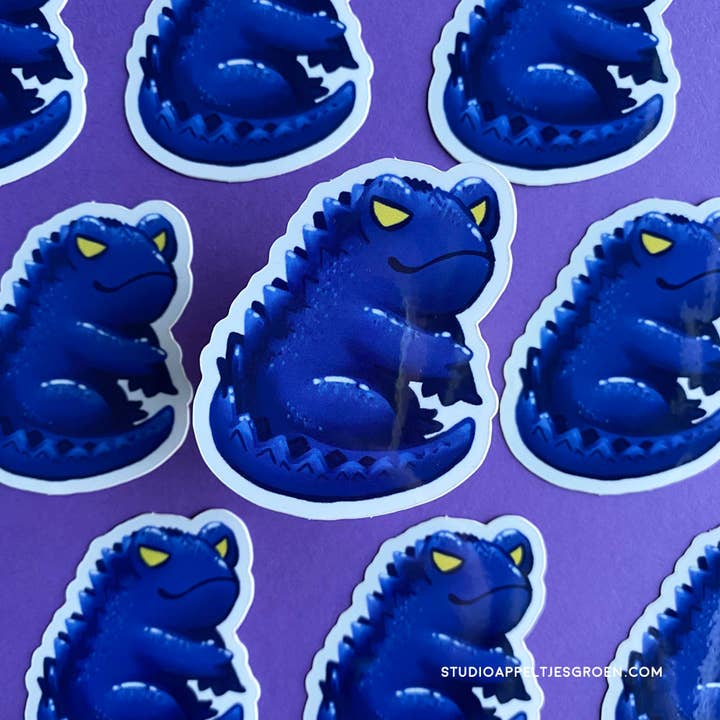Studio Appeltjesgroen - Wholesale Sticker - Gojira Dino Frog vinyl sticker Halloween3