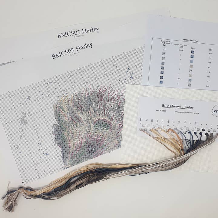 Creative World of Crafts - Wholesale Embroidery/Cross Stitch Supplies - Bree Merryn - Harley the Hedgehog Cross Stitch Kit1