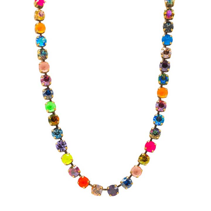 TOVA - Wholesale Link & Chain Necklace - Oakland in Watermelon Mix2