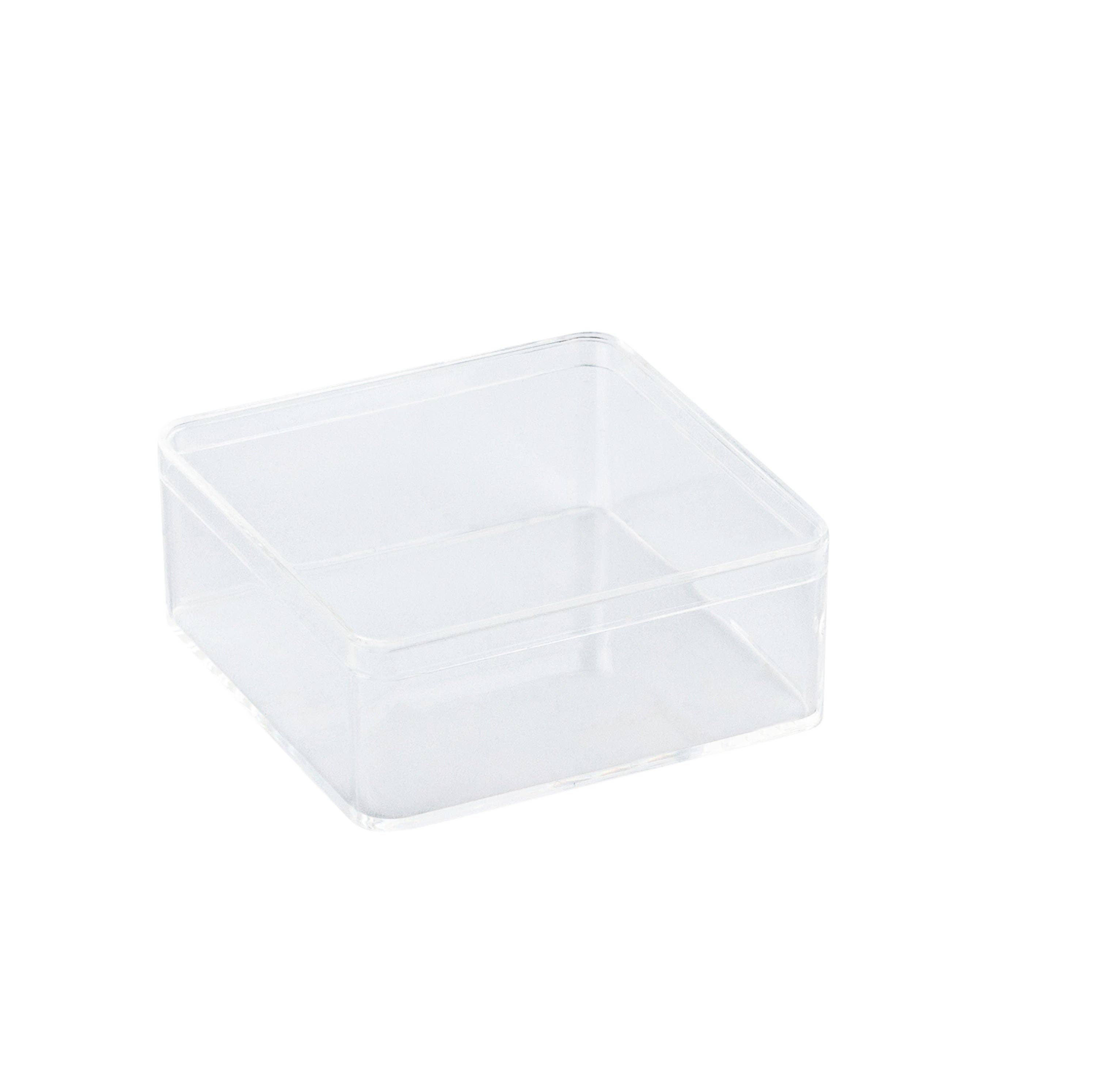 Wholesale acrylic container with lid for Stylish and Lightweight