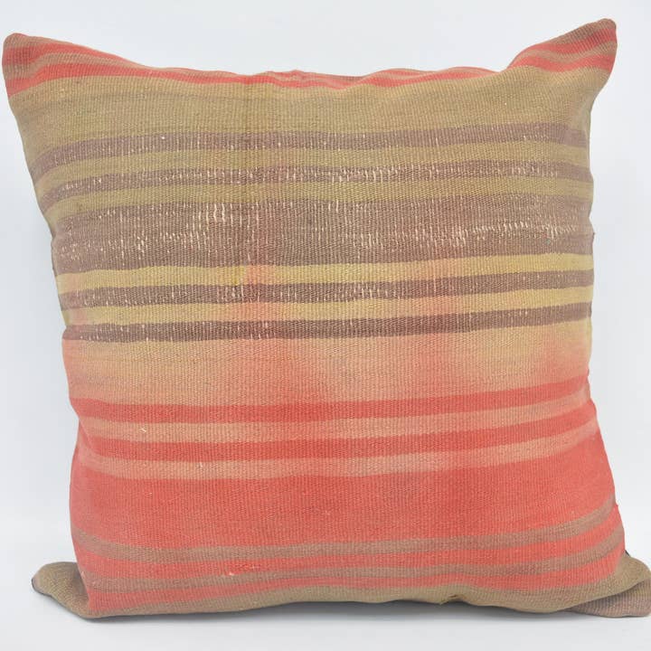 Designer-Kelim- & Art-Deco-Kissenbezüge 22x22 Gestreift Ethnisch für den Großhandel von Kilim Pillow Decors