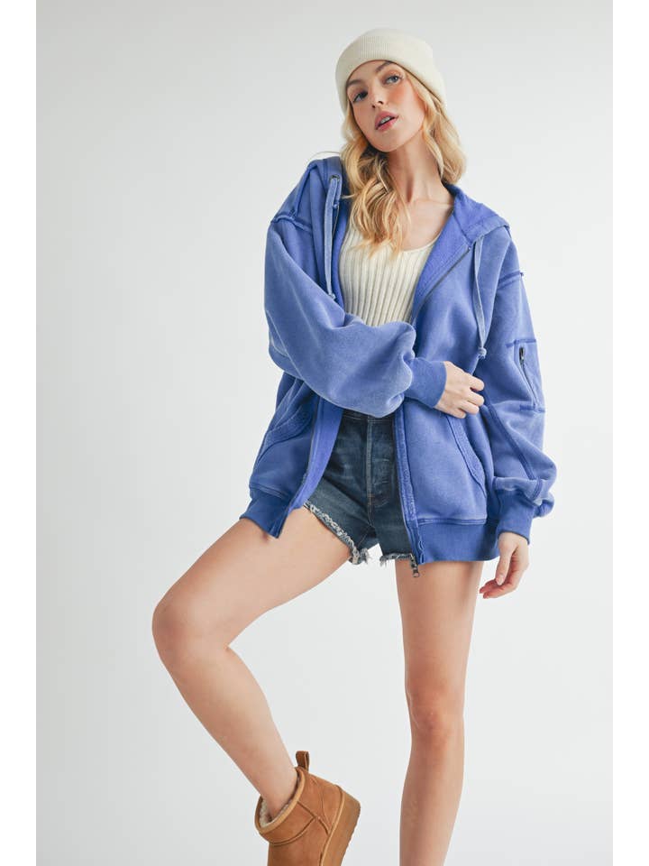 AEMI + CO - Wholesale Jacket - Women's - 5131EK Fiori Hoodie Jacket 2