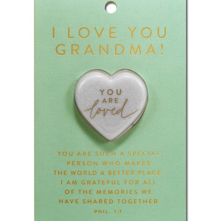 LCP Heart Stone Card I Love You Grandma for wholesale by Dicksons