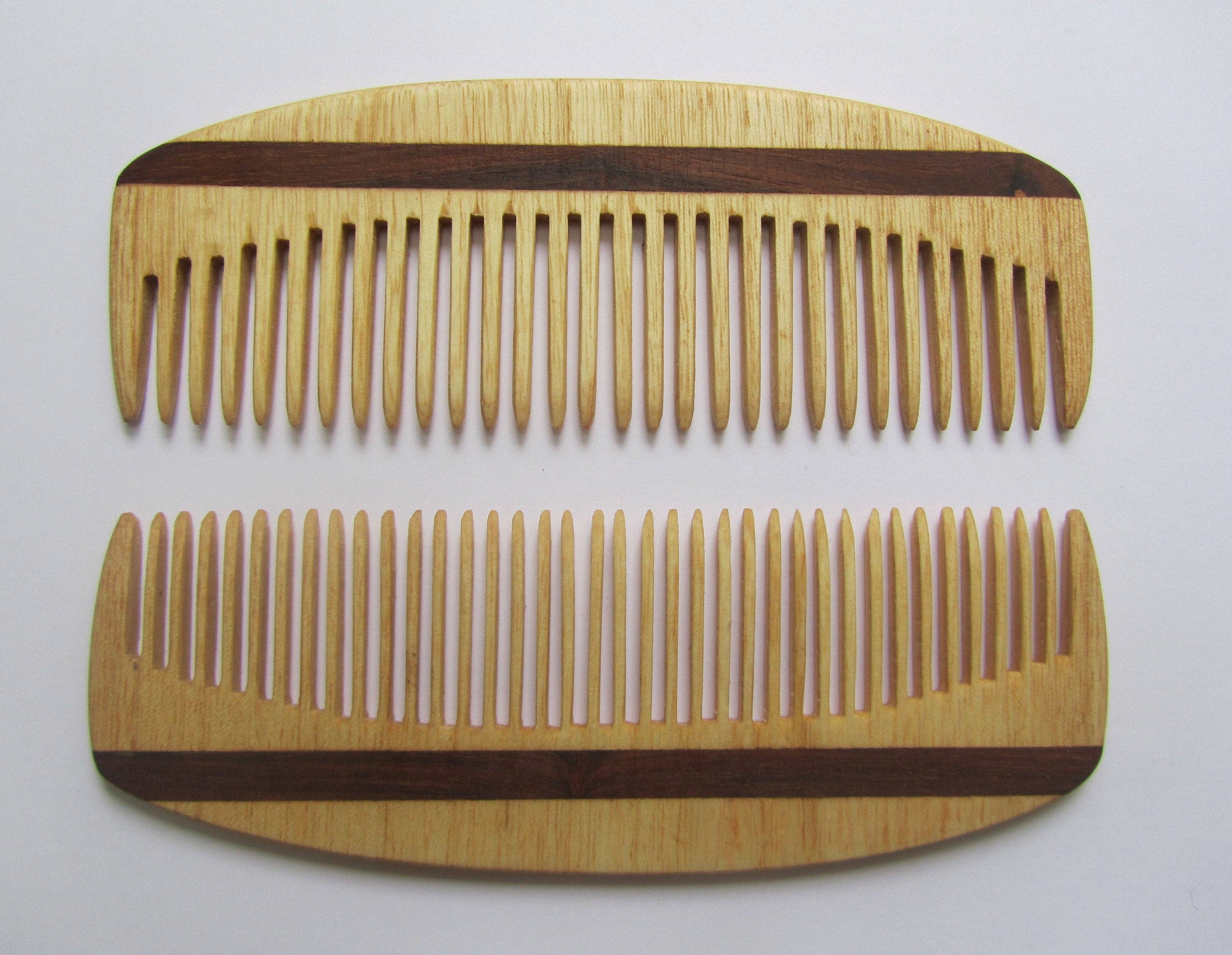 WOODEN TIES & GIFTS - Wholesale Beard Brush/Comb - Handmade, Wooden Hair Beard Comb Anti Static Fine tooth or W3