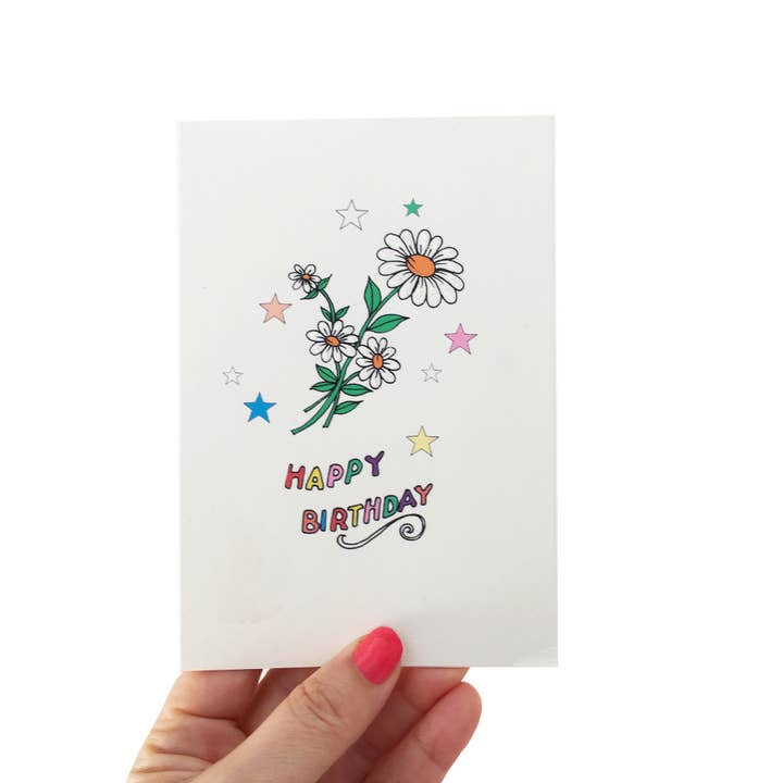 Stars Card - Daisy for wholesale by Rosie Wonders