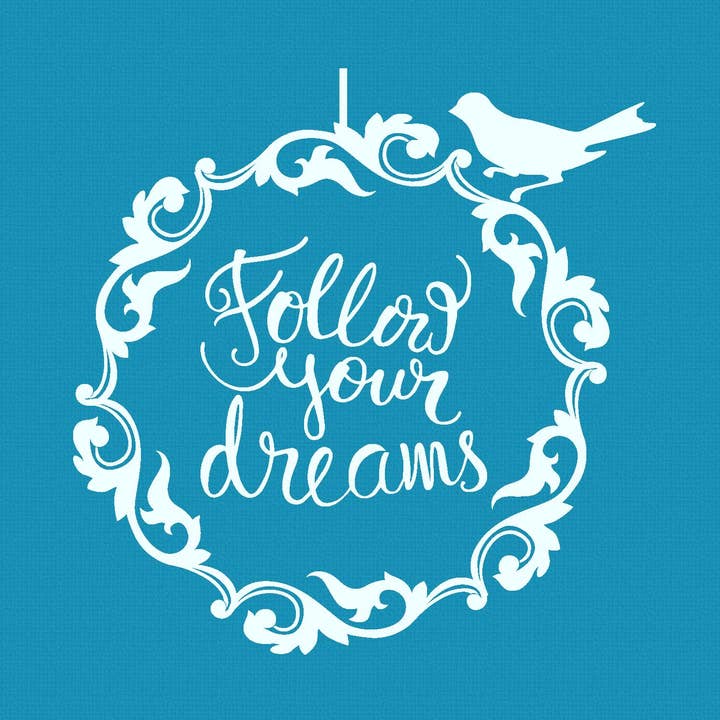 Pochoirs en maille Crystal Candy Mini - Suivez vos rêves pour la vente par Crystal Candy Unique Cake Decorations